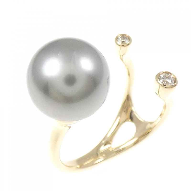 Hirotaka Nhẫn Ngọc Trai Đen 10.4mm - Hàng hiệu Chính hãng 834705