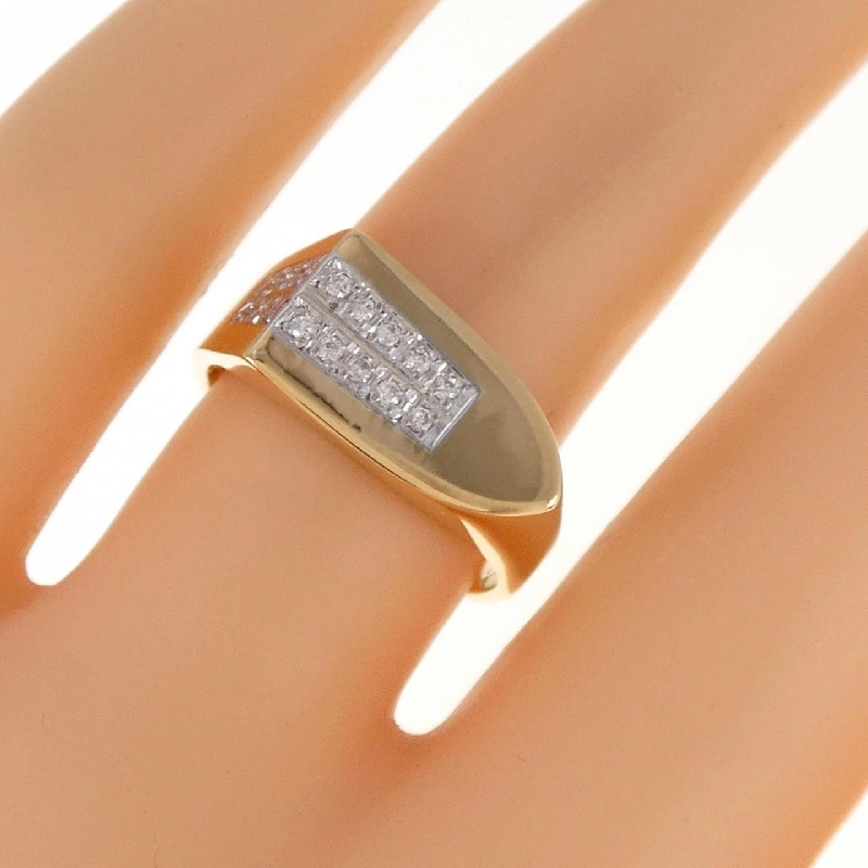 Nhẫn kim cương K18YG/PT 0.11CT - Hàng hiệu Authentic 856109