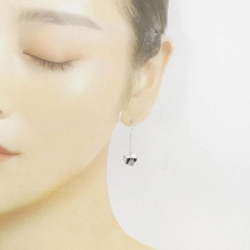 K18WG Bông tai hình trái tim - Hàng hiệu Chính hãng 869908