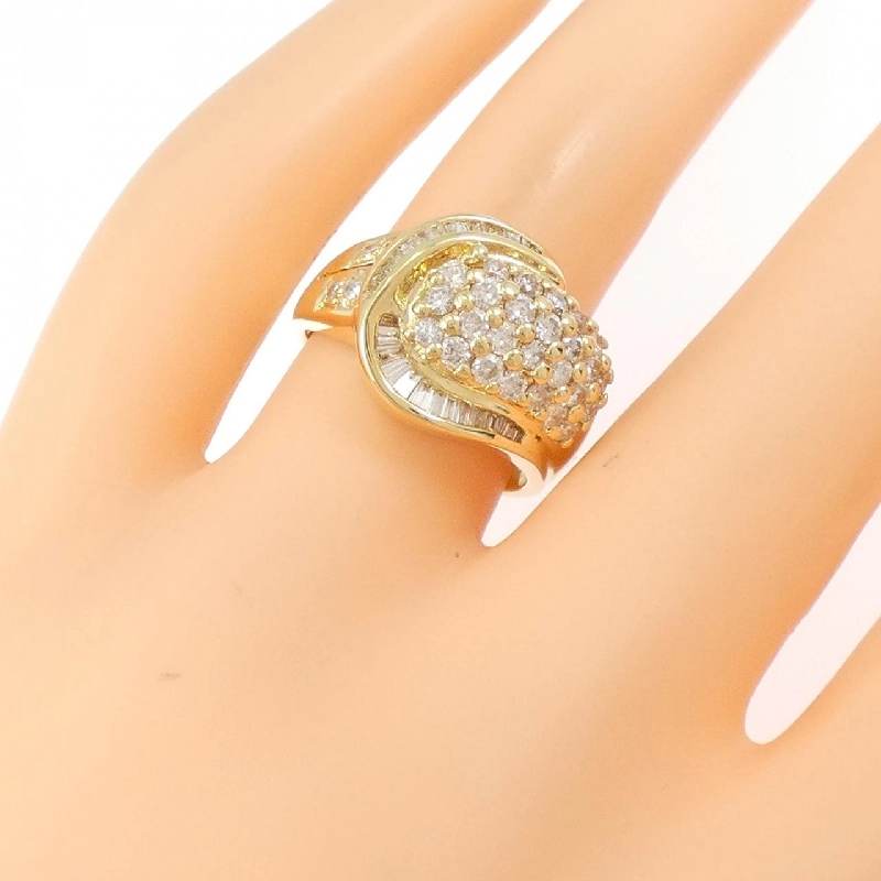 Nhẫn kim cương K18YG 1.05CT - Hàng hiệu Authentic 855195