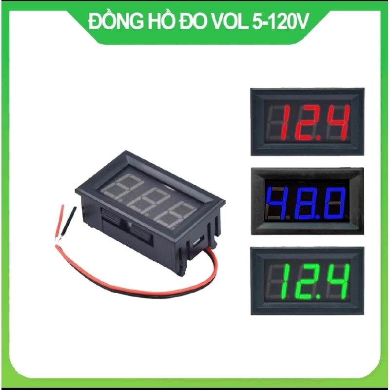 Đồng hồ đo điện áp một chiều DC 5-120 VDC 301516