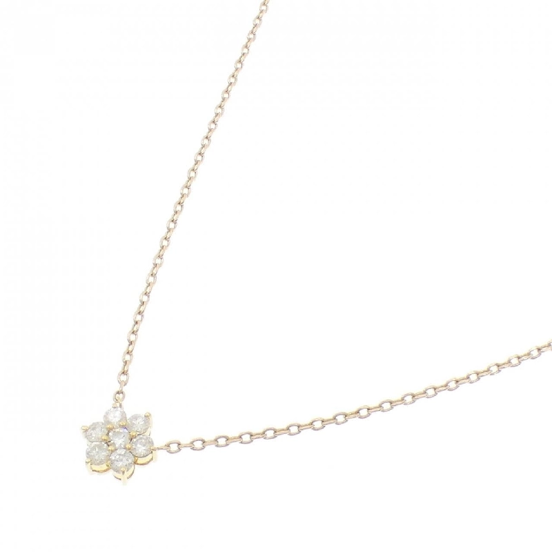 K18YG Hoa Kim Cương Dây Chuyền 0.58CT - Hàng hiệu Chính hãng 857260