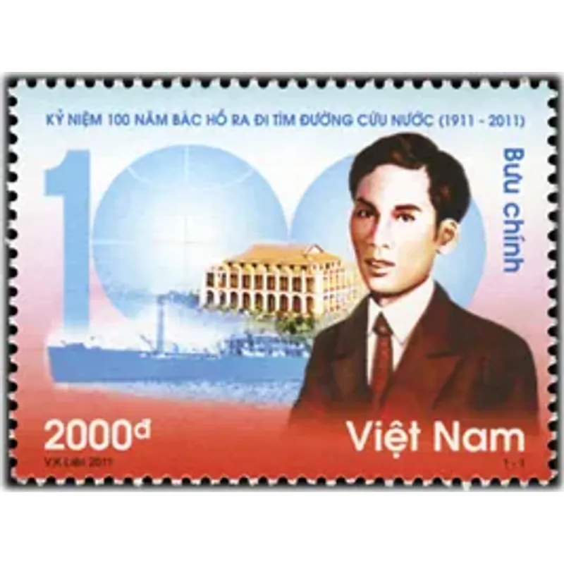 Tem Kỷ niệm 100 năm Bác Hồ ra đi tìm đường cứu nước (1911-2011) 716833