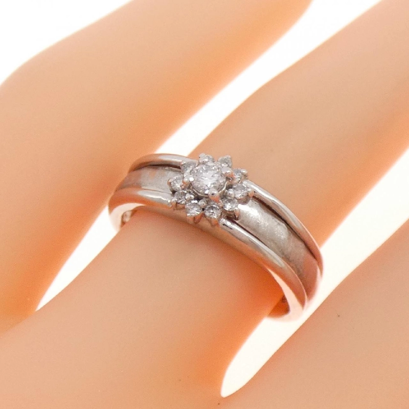 Nhẫn kim cương hoa PT900 0.15CT 667946