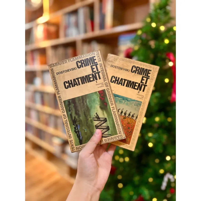 Crime And Punishment - Fyodor Dostoevsky (Trọn bộ 2 tập tiếng Pháp, in 1965) 736211