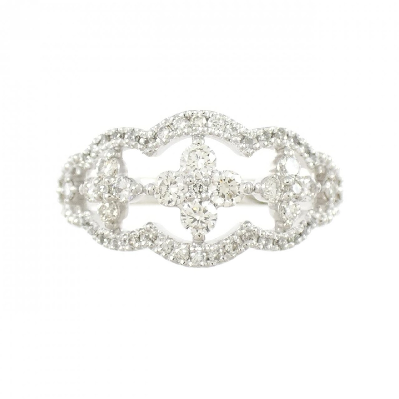 Nhẫn kim cương hoa PT900 0.50CT 667419