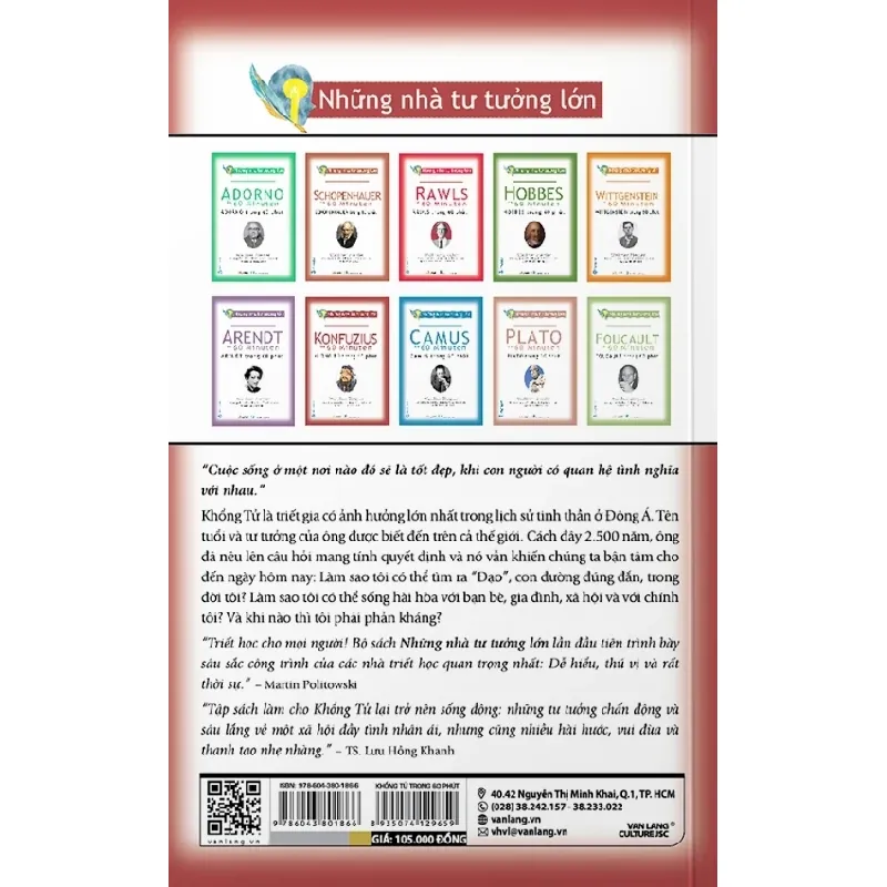 Những Nhà Tư Tưởng Lớn - Khổng Tử Trong 60 Phút - Walther Ziegler 281224