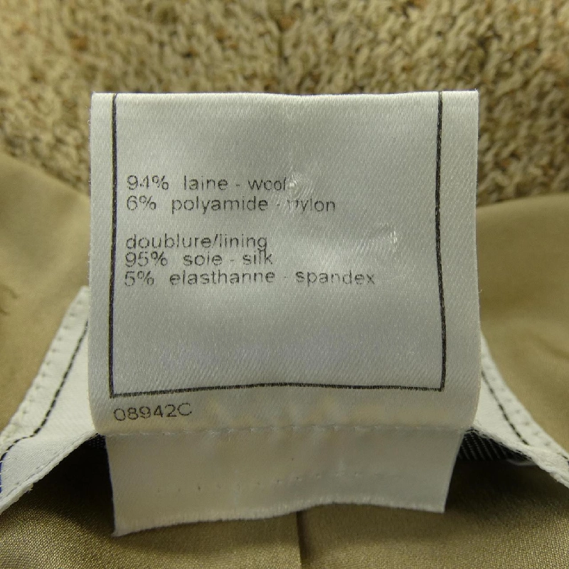 【Vintage】Chanel CHANEL P13761V07866 99A Áo khoác không cổ 632615