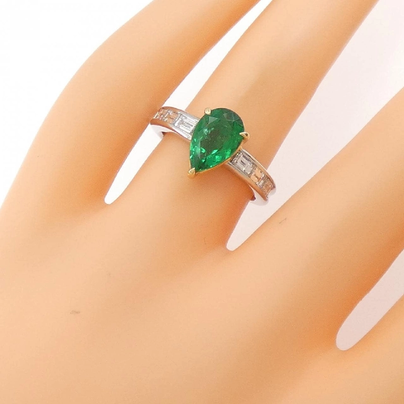 Nhẫn Emerald PT900/K18YG 1.38CT 669971