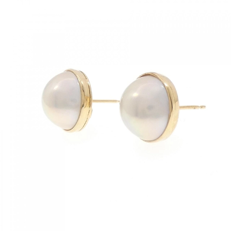 K18YG Mabe Pearl Earrings - Hàng hiệu Authentic 868520