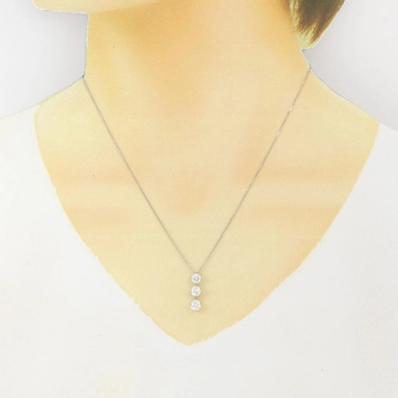 Dây chuyền kim cương ba viên PT900/PT850 1.001CT - Hàng hiệu Chính hãng 861917