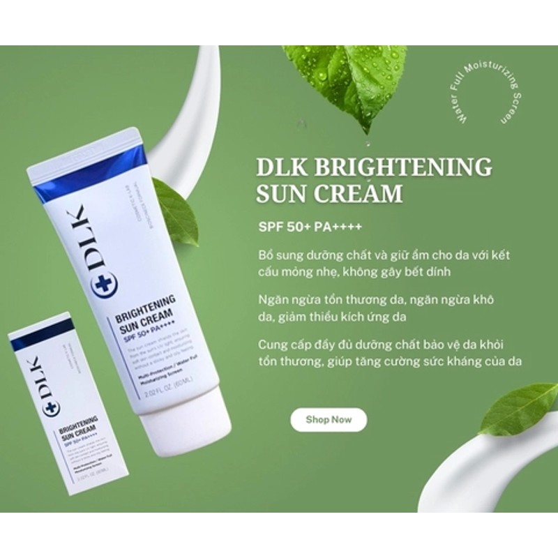 Kem chống nắng DLK Brightening Sun Cream SPF 50+ PA++++ Tube 60ml 193626