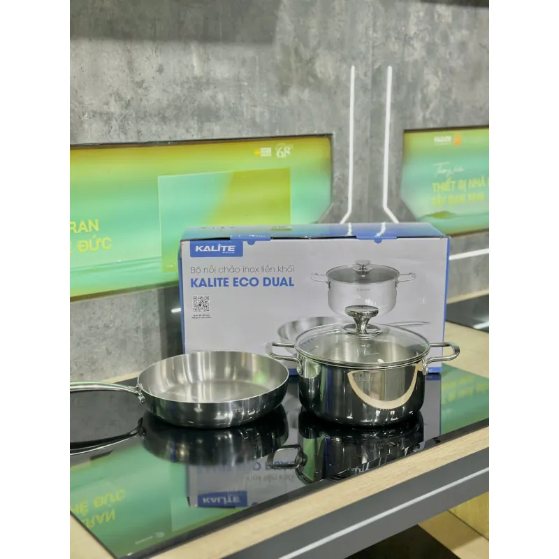Đợi duyệt Bộ nồi chảo Kalite ECO Dual Inox 304 Bạc 745777
