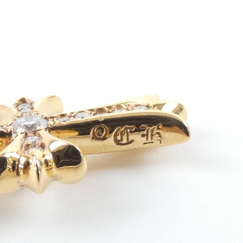 クロムハーツ CHROME HEARTS TINY CH CROSS F PAVE DMND タイニーファットクロス 202033746GLDXXX011 ペンダント - Hàng hiệu Authentic 901671