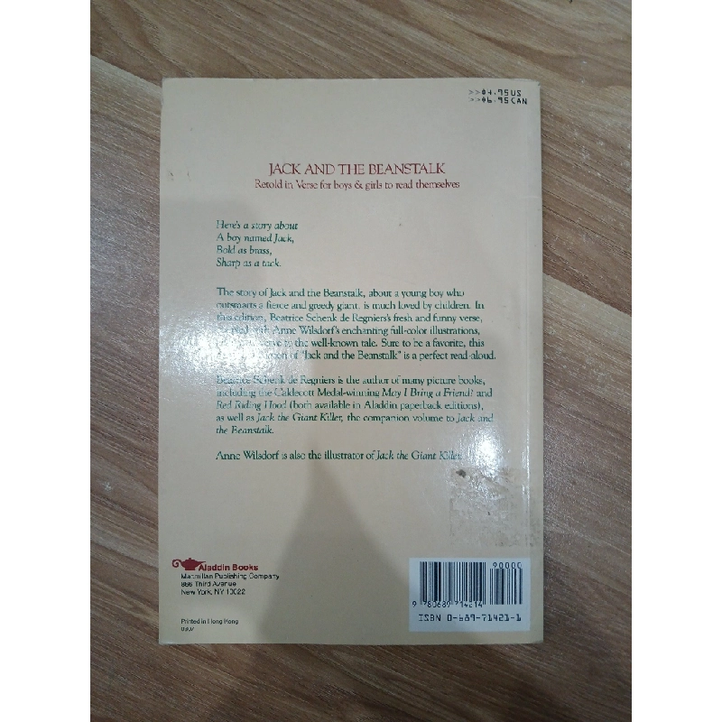 Jack and the Beanstalk - Retold by Beatrice Schenk de Regniers & Anne Wilsdorf 547742