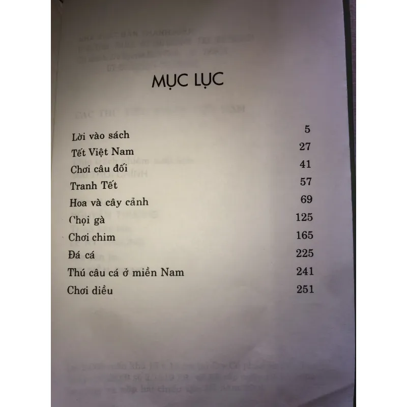 Các Thú Tiêu Khiển Việt Nam - Nhà Xuất Bản Thanh Niên 935246