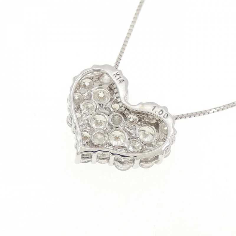 K14WG/K18WG Dây chuyền kim cương hình trái tim 1.00CT - Hàng hiệu Chính hãng 867187