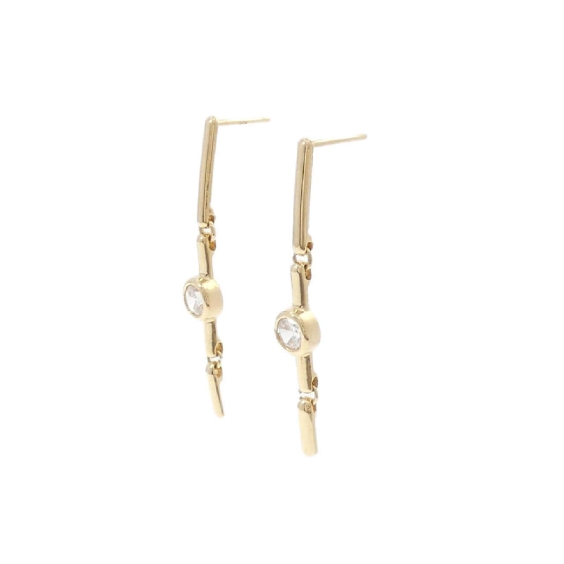 K18YG Bông tai Cubic - Hàng hiệu Chính hãng 867856