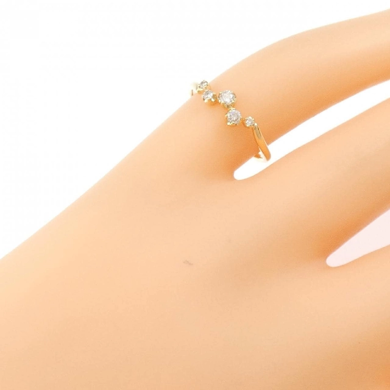 Nhẫn kim cương K18YG 668089