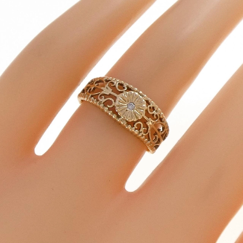 Nhẫn kim cương K18YG - Hàng hiệu Authentic 855025