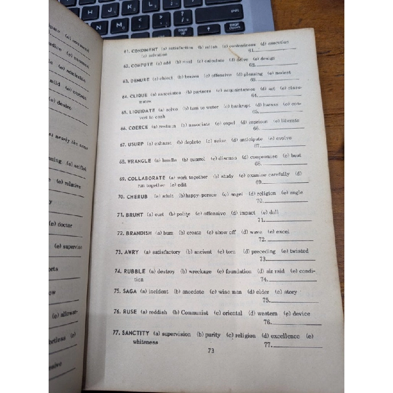 Vocabulary Grammar - Toefl Và Michigan 271793