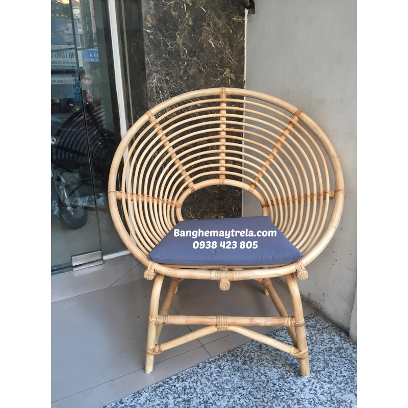 Ghế đơn mây tròn 462683
