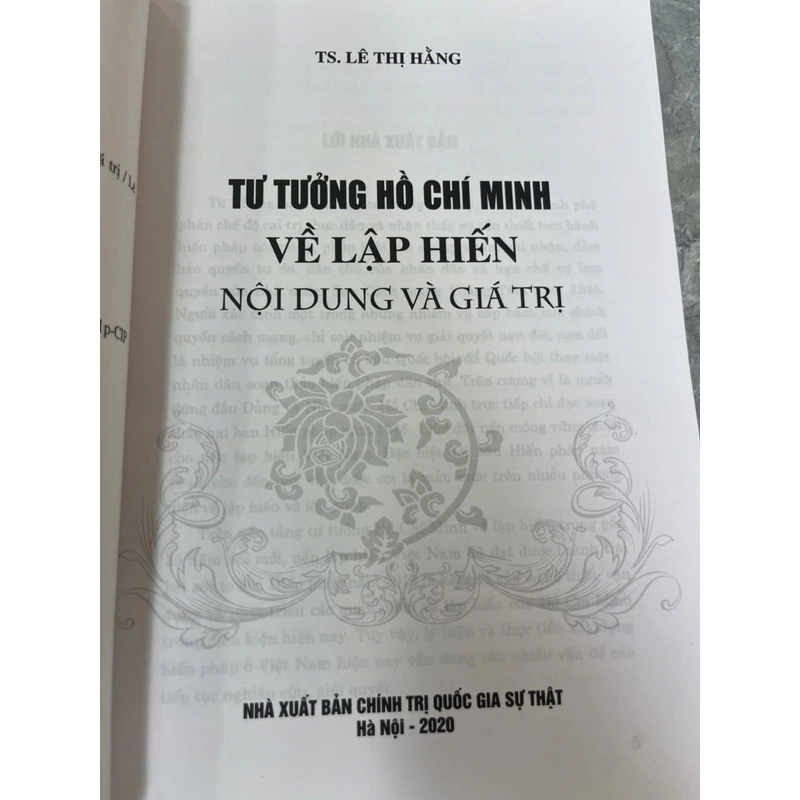TƯ TƯỞNG HỒ CHÍ MINH VỀ LẬP HIẾN NỘI DUNG VÀ GIÁ TRỊ 541075