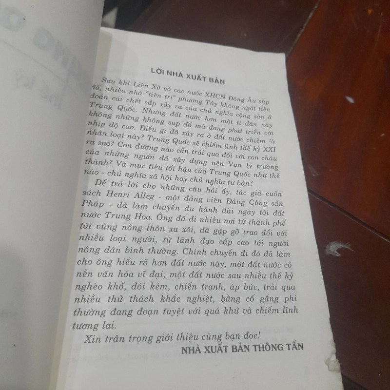 Henri Alleg - Trung Quốc THẾ KỶ XXI, phóng sự về Trung Quốc hiện nay và tương lai 323016