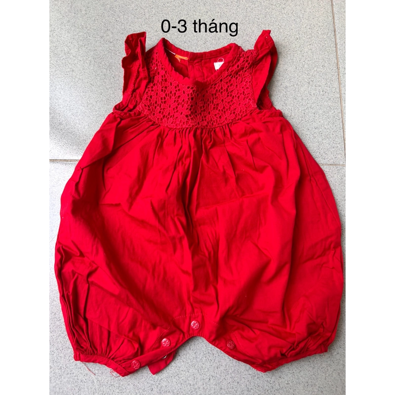 Áo liền quần bé gái 3 tháng  455298