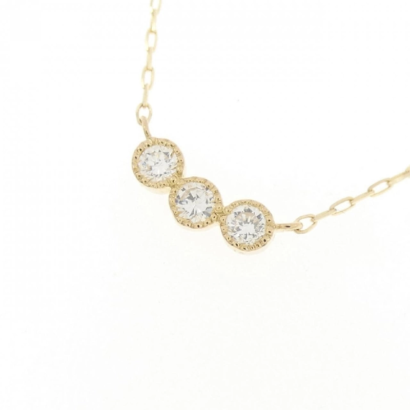 K18YG Dây chuyền kim cương 0.10CT - Hàng hiệu Authentic 858526