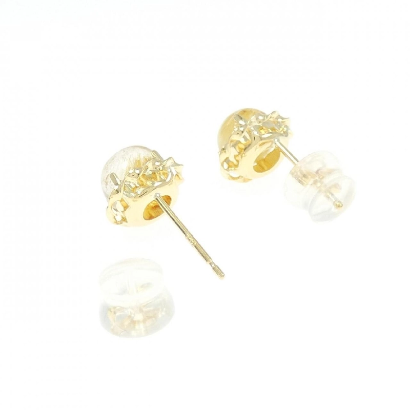 K18YG Rutile Quartz Bông Tai - Hàng hiệu Chính hãng 875466