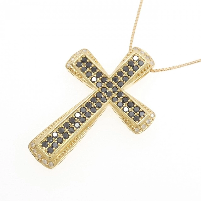 K18YG Dây chuyền kim cương chéo 1.04CT - Hàng hiệu chính hãng 860725