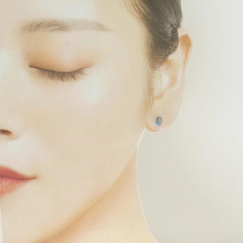 K18YG Blue Topaz Earrings - Hàng hiệu Authentic 869918