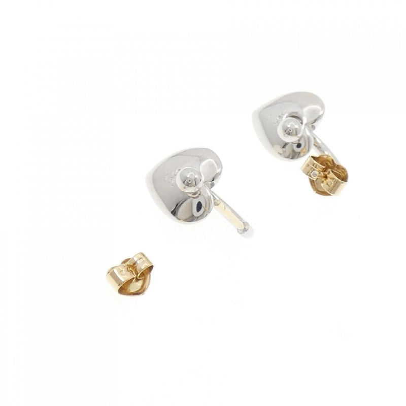 Trang sức Star Jewelry 750WG/750YG/K18YG Bông tai hình trái tim - Hàng hiệu Chính hãng 844327