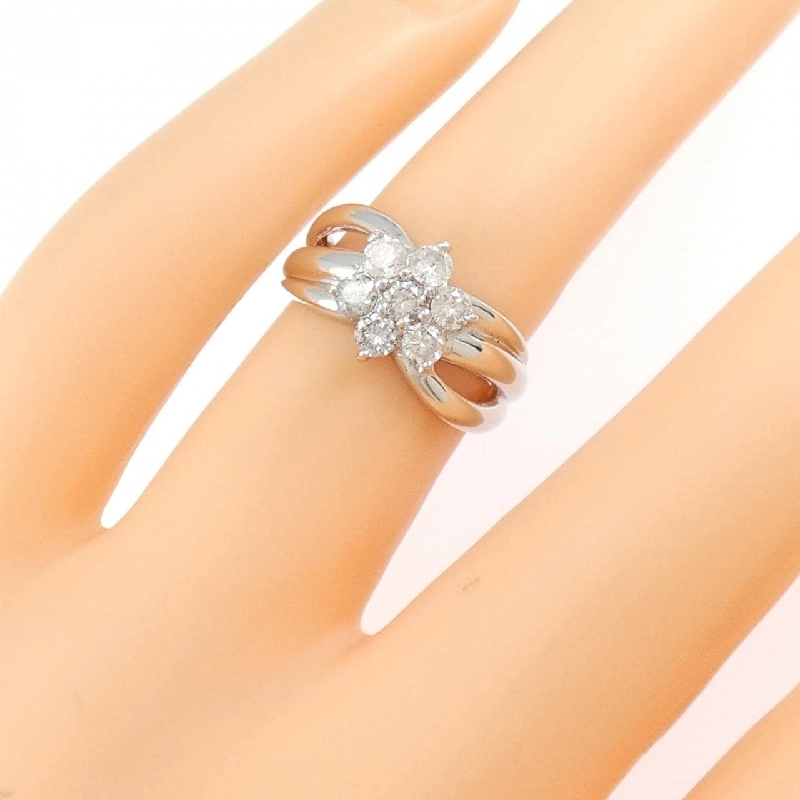 Nhẫn kim cương hoa PT900 0.50CT - Hàng hiệu Authentic 852325