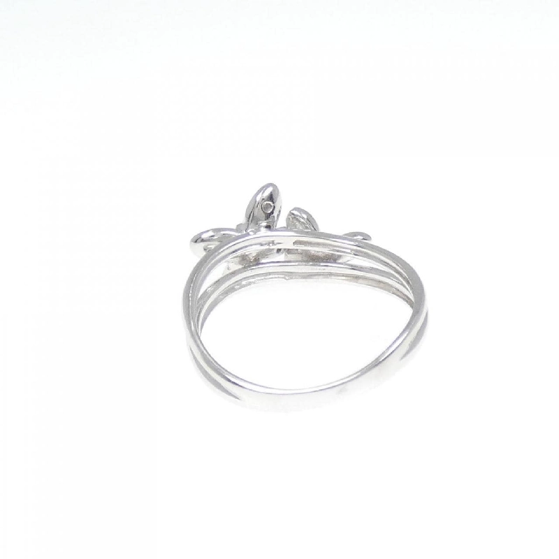 Nhẫn kim cương bướm K18WG 0.04CT 672122
