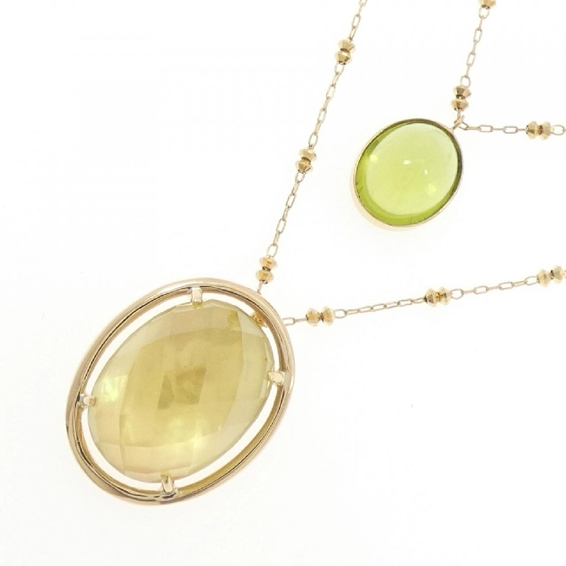 K18YG Mặt dây chuyền đá màu - Hàng hiệu Chính hãng 847889