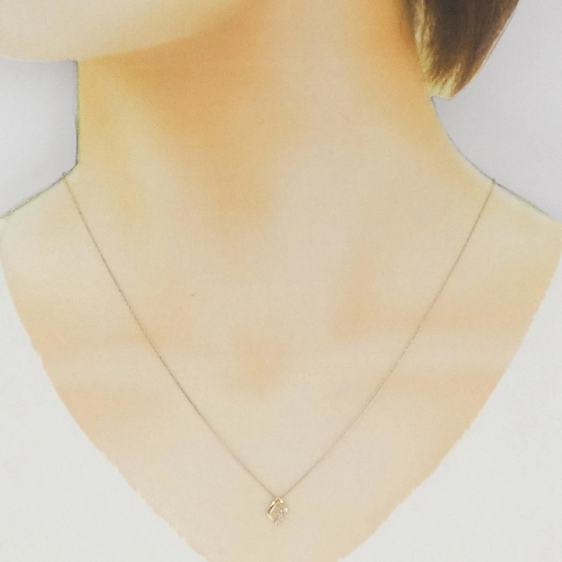 K10YG Dây chuyền kim cương 0.03CT - Hàng hiệu Authentic 857898