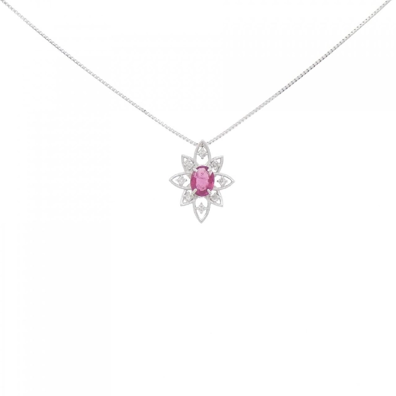 K18WG Dây chuyền ruby 0.29CT - Hàng hiệu Chính hãng 868369