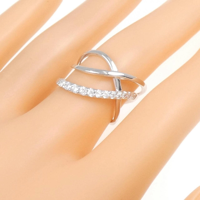 Nhẫn kim cương K18WG 0.25CT 672110