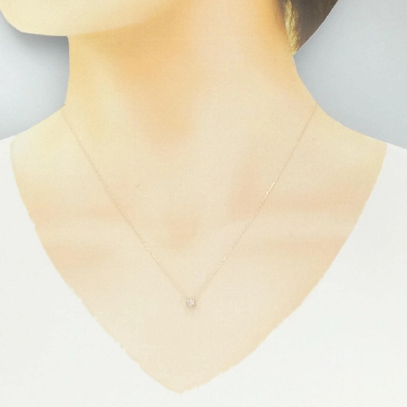 K10YG Dây chuyền kim cương 0.03CT - Hàng hiệu Chính hãng 859810