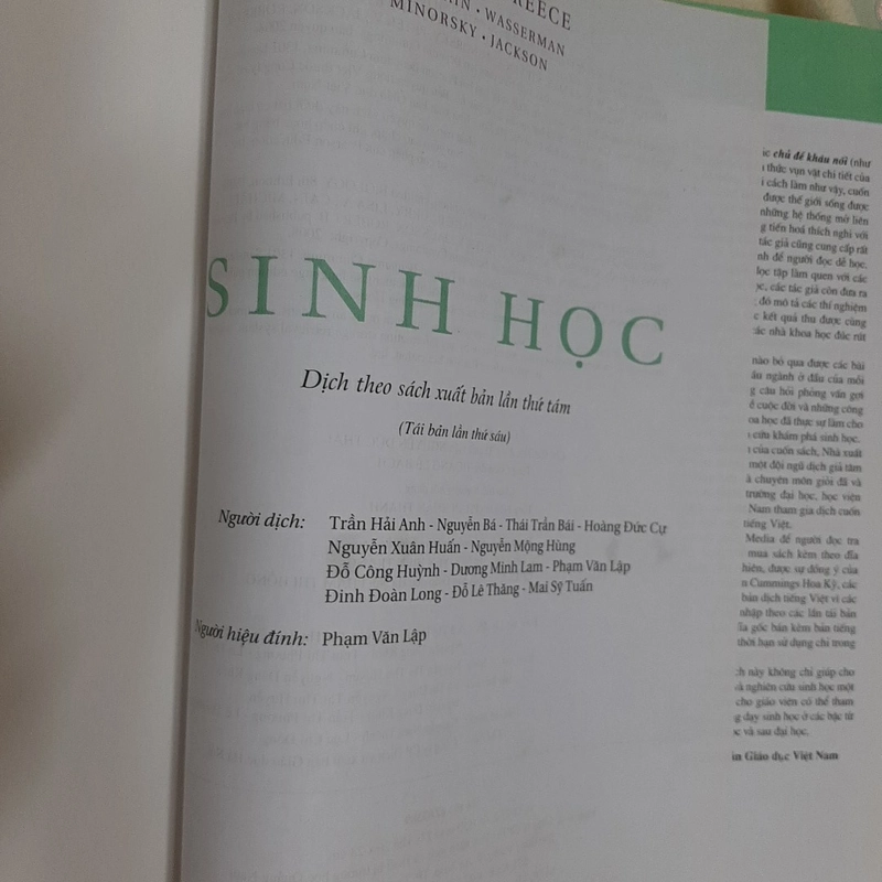 SINH HỌC - CAMPBELL & RECE ( gồm File gốc tiếng Anh, File gốc tiếng Việt) 325238