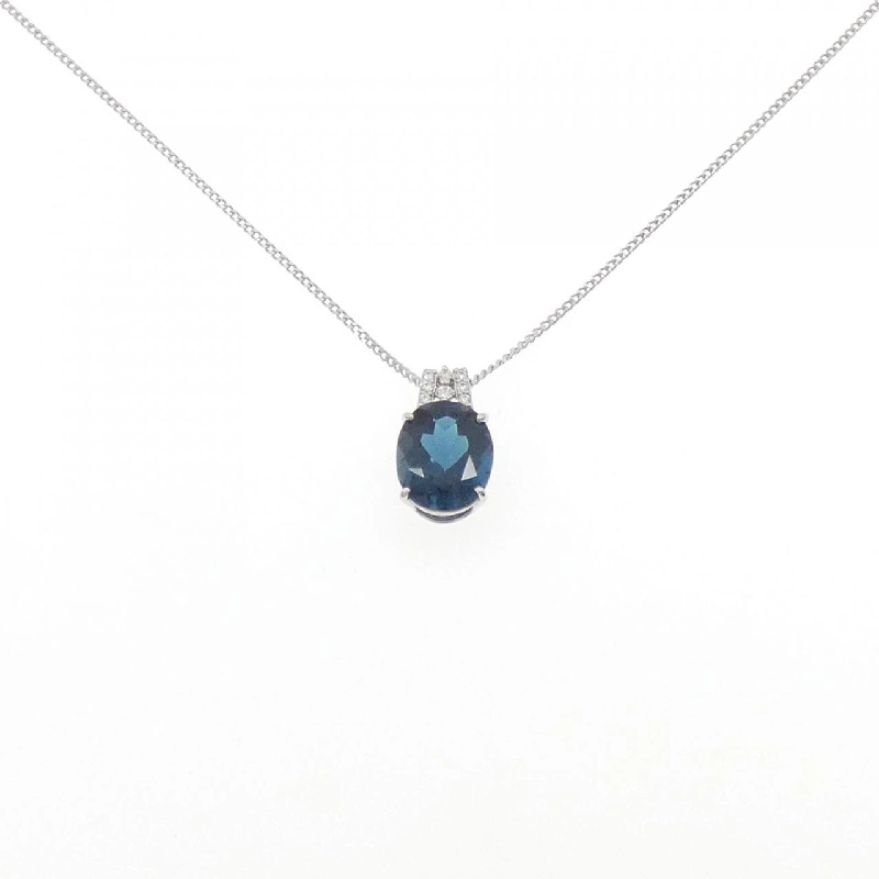 Dây chuyền Blue Topaz PT950/PT850 5.70CT - Hàng hiệu Chính hãng 856923