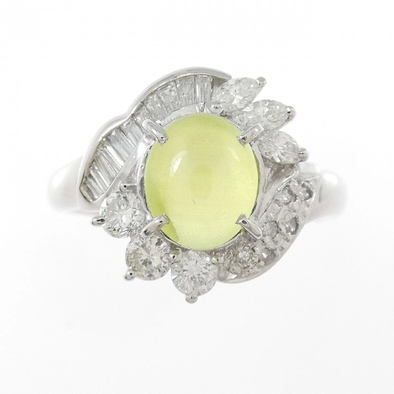 Nhẫn Chrysolite Cat's Eye PT900 1.66CT 665806