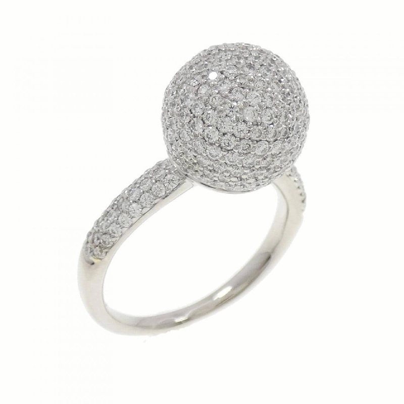 Nhẫn kim cương 750WG Pavé 1.18CT 671362