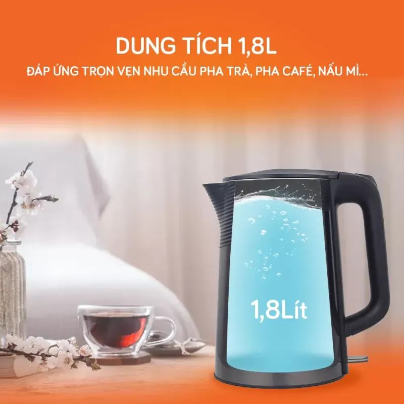 ☕ UNIE UE-302 – Ấm siêu tốc inox 304 bền bỉ, an toàn cho sức khỏe gia đình 787304