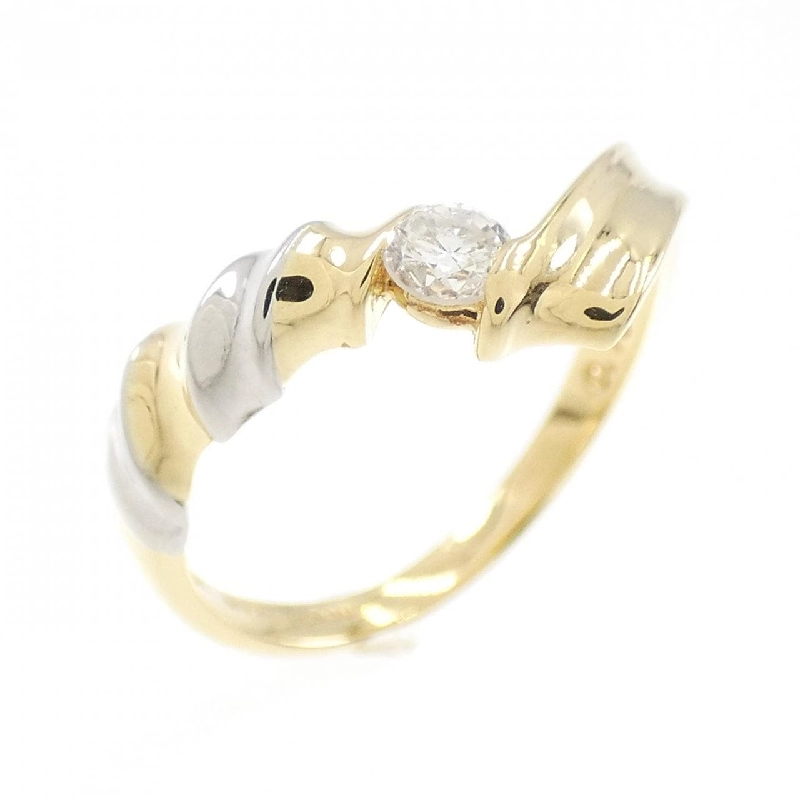 Nhẫn kim cương K18YG/PT 0.13CT - Hàng hiệu Authentic 859933