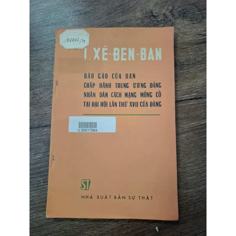 Báo Cáo Của BCH Trung Ương Đảng Nhân Dân Cách Mạng Mông Cổ... 709661