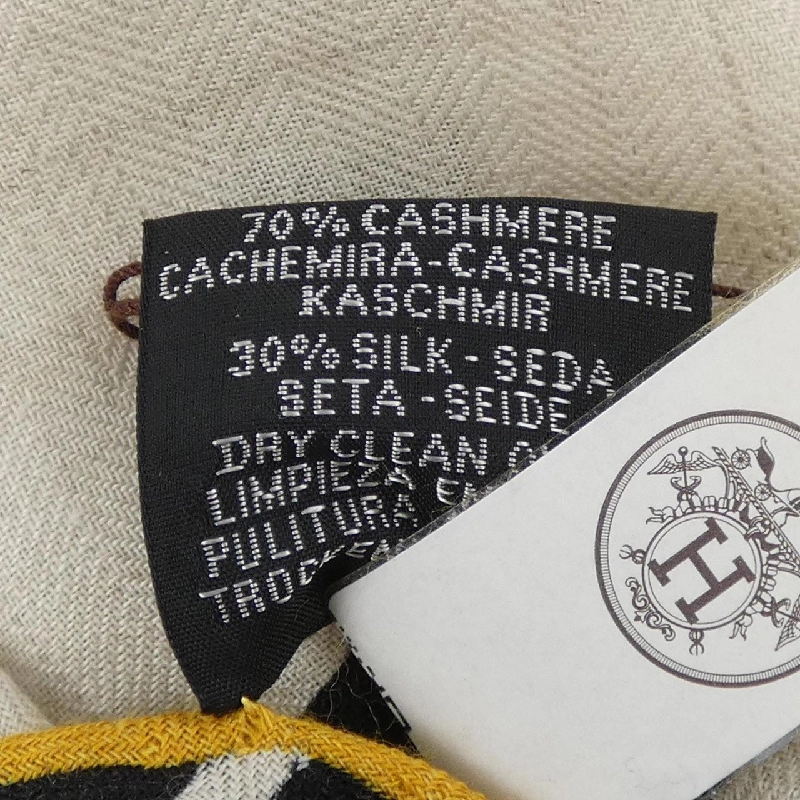HERMES EX-LIBRIS H363791S Khăn choàng hình tam giác - Hàng hiệu Chính hãng 836553