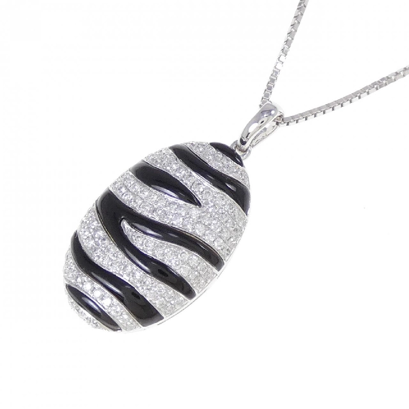 750WG/K18WG Mặt dây chuyền Onyx 1.26CT - Hàng hiệu Chính hãng 860456